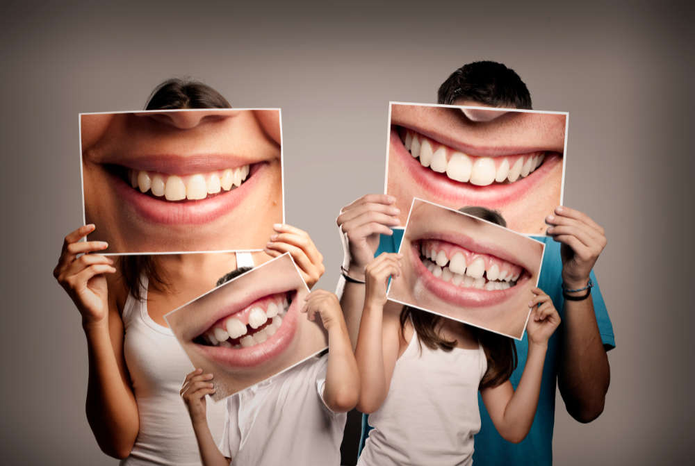 Family Showing Great Teeth and Smiles